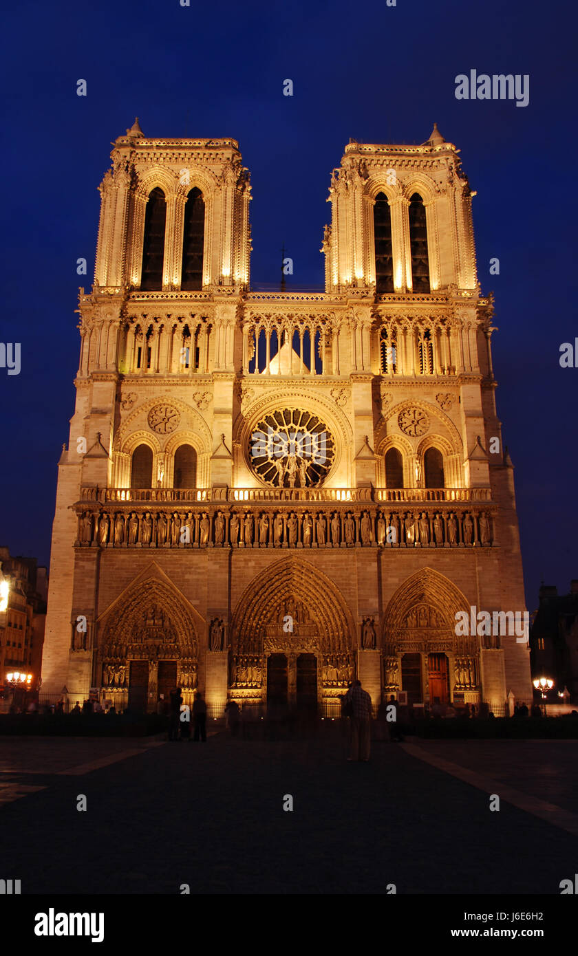 Église Cathédrale paris france français religion religieux célèbre temple church Banque D'Images