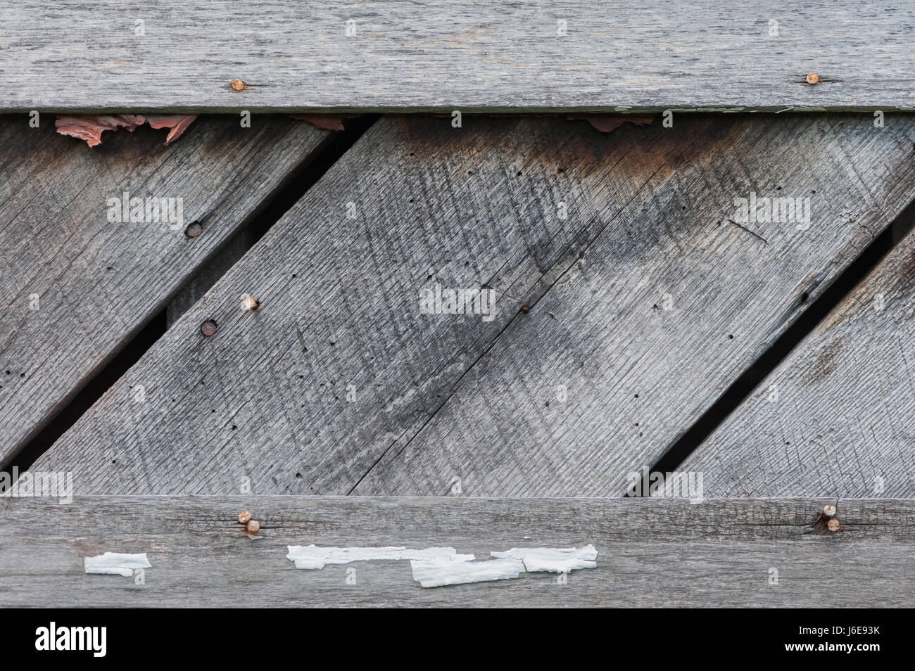 Détail de bois patiné avec de la peinture pour le fond Banque D'Images