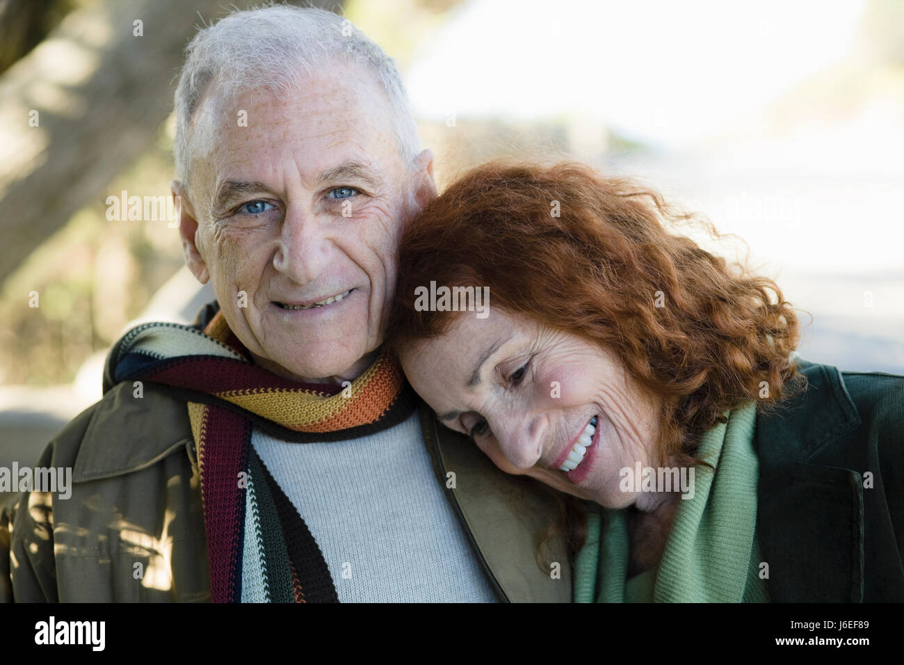 Les grands-parents romance couple paire hauts personne âgée personne âgée elder Banque D'Images