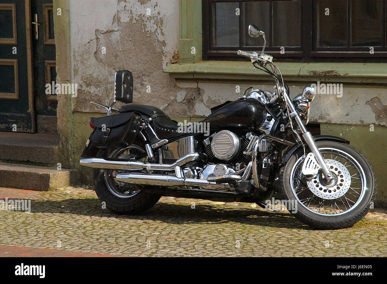 Harley davidson motorcycle and sidecar Banque de photographies et d ...