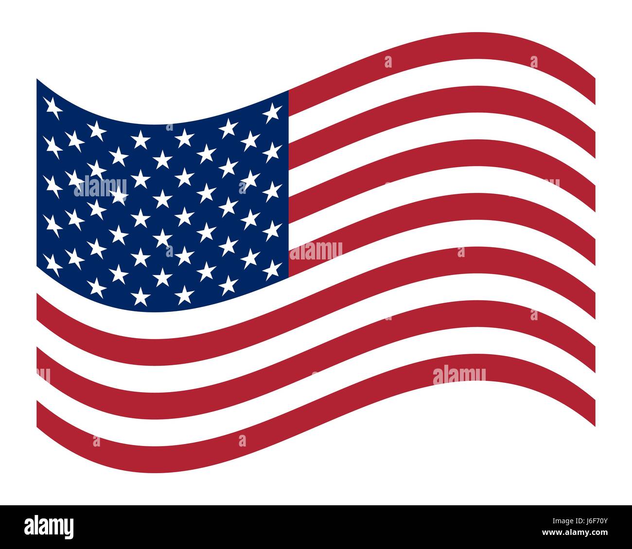 Drapeau américain symbole officiel de l'état Illustration de Vecteur
