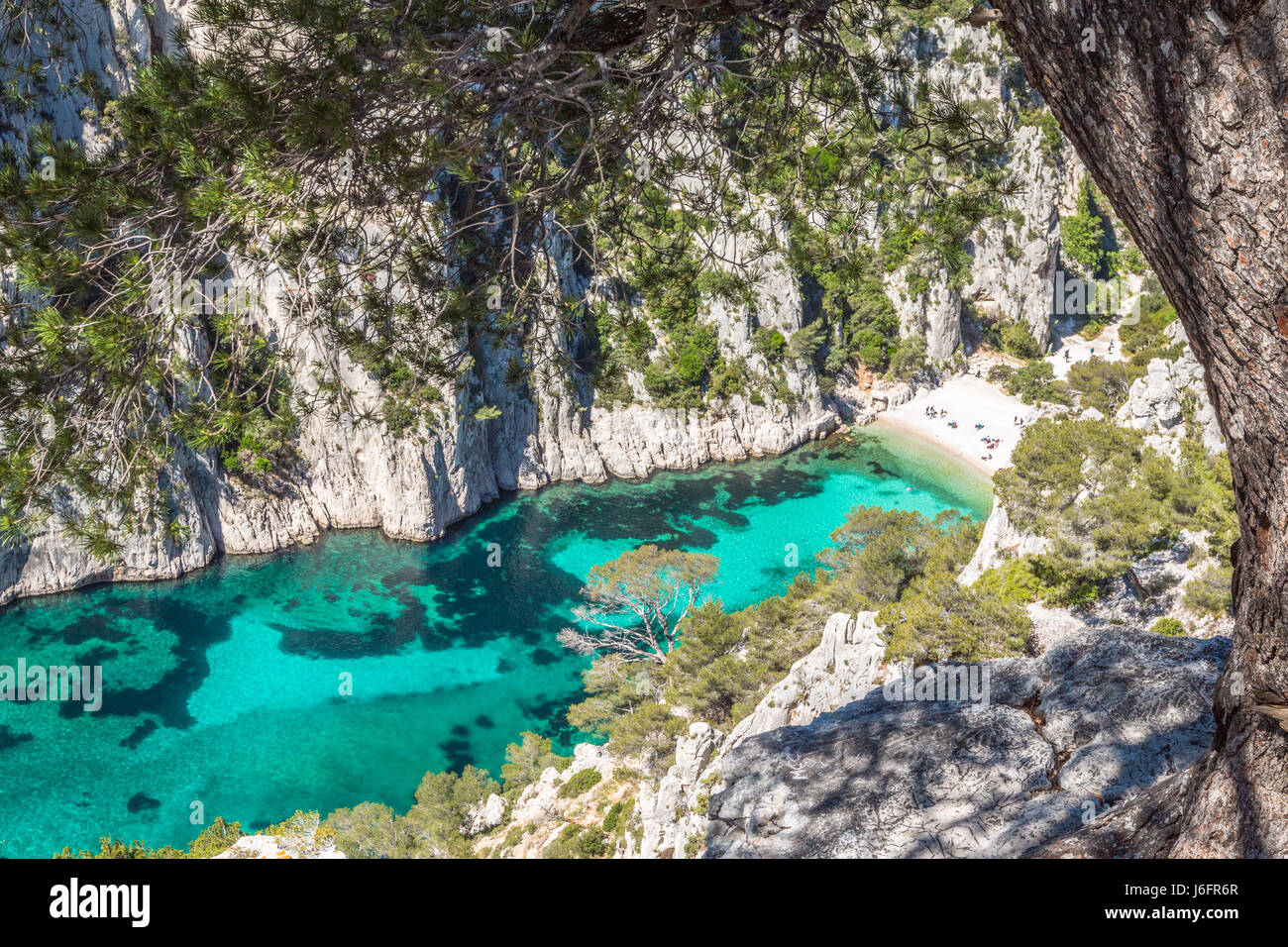 Calanque d'En-Vau France Banque D'Images