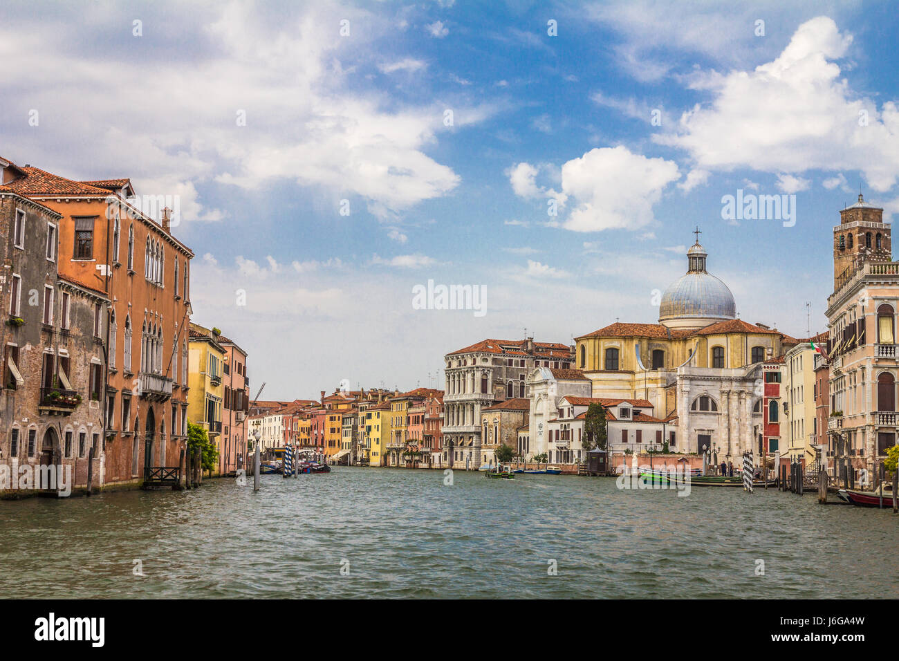 Le grand canal à Venise Banque D'Images