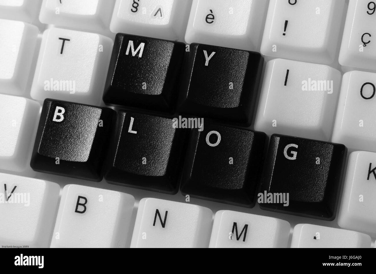 Clavier touche créer modèle type tapant www internet net web worldwideweb Banque D'Images