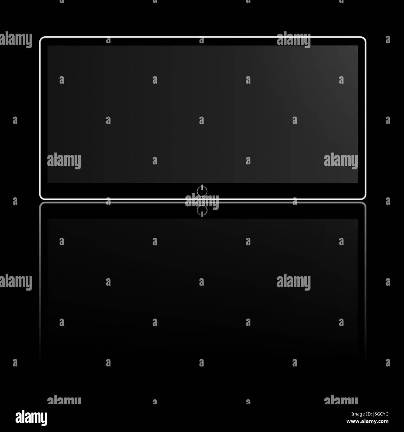 Illustration de l'écran plat de télévision télévision télévision équipement' Banque D'Images