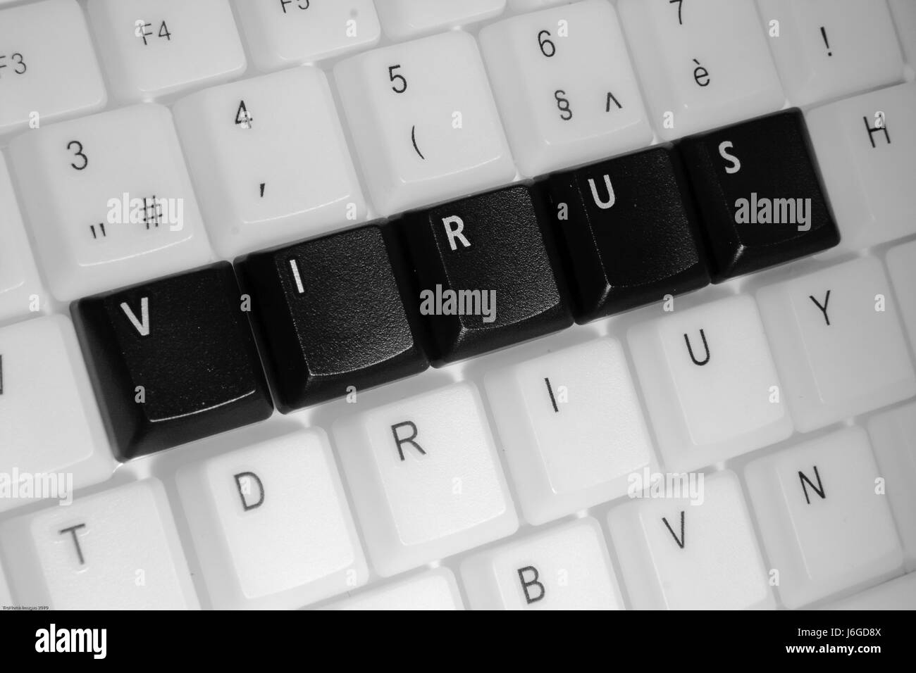 Protéger la sécurité virus protection clavier Le modèle type de la sécurité criminalité construire Banque D'Images