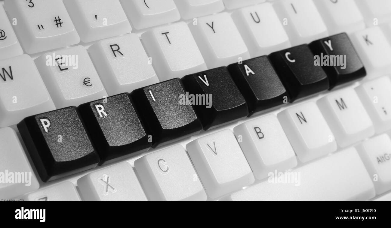 Protéger la protection de la vie privée sécurité sécurité clavier Le modèle type de crime de construction Banque D'Images