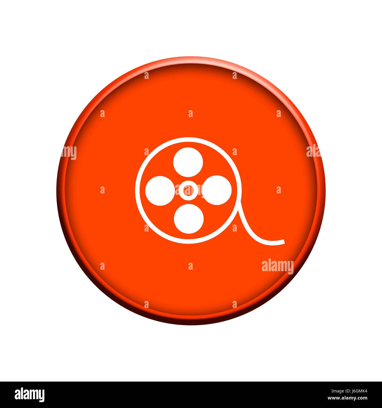 Rouleau de support de communication bobine de film film film medial pictogramme Photo Stock Alamy