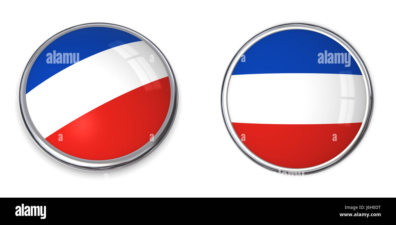 Allemagne République fédérale allemande bouton drapeau état bannière voyage fédéral Banque D'Images