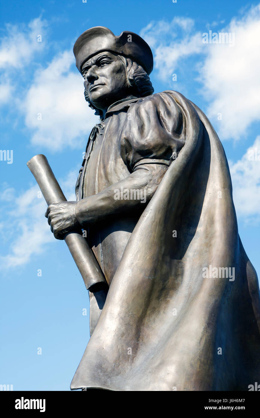 Wisconsin Kenosha County,Kenosha,Harbour Park,Christophe Colomb,statue,explorateur italien,histoire,WI080713067 Banque D'Images