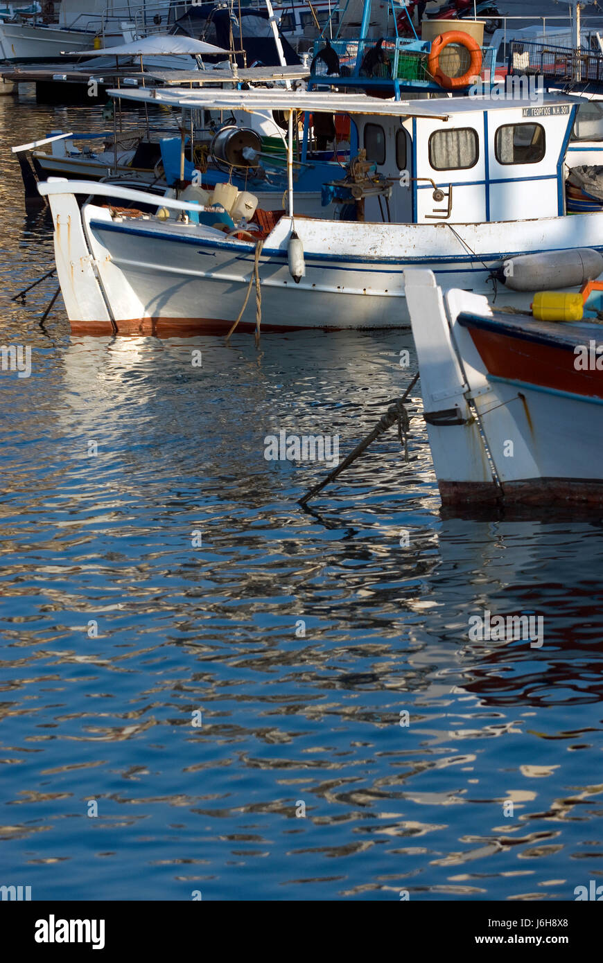 Filet à mailles maritime nautique bleu poisson maritime voyage outils net dock Harbour Banque D'Images