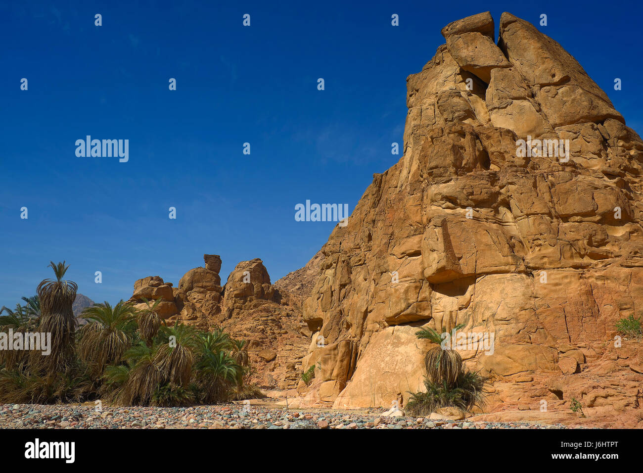 Désert désert paradis ciel Egypte oasis du désert le ciel du désert de pierre Banque D'Images