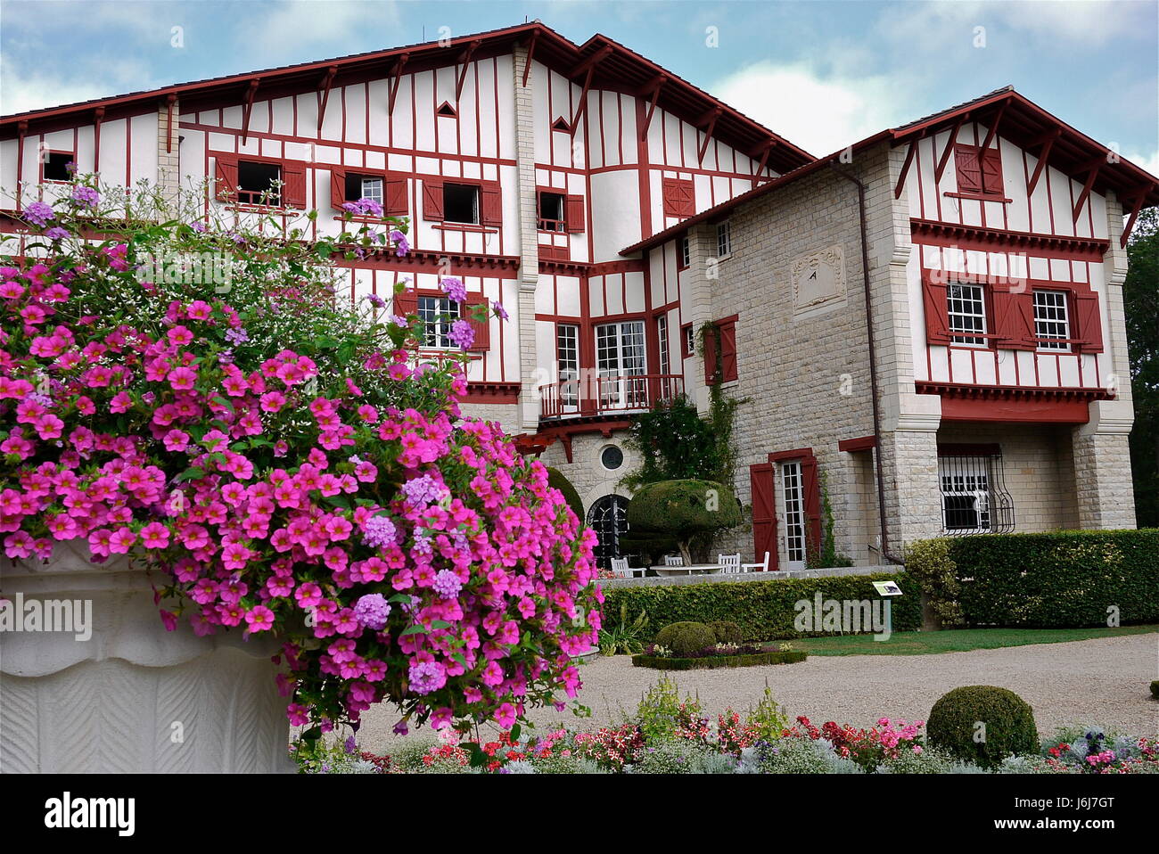 Villa Arnaga, la résidence d'été de dramaturge français Edmond Rostand à Cambo-les-Bains Banque D'Images