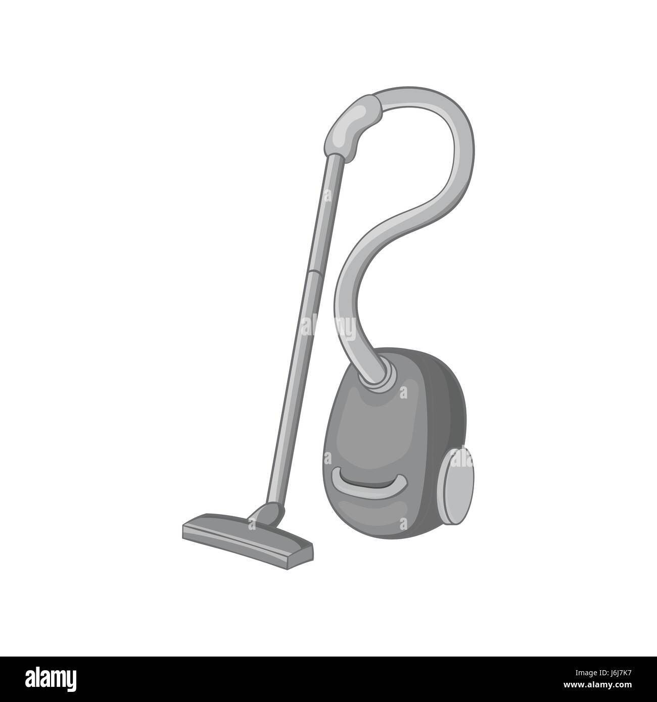 Aspirateur, icône style monochrome noir Illustration de Vecteur