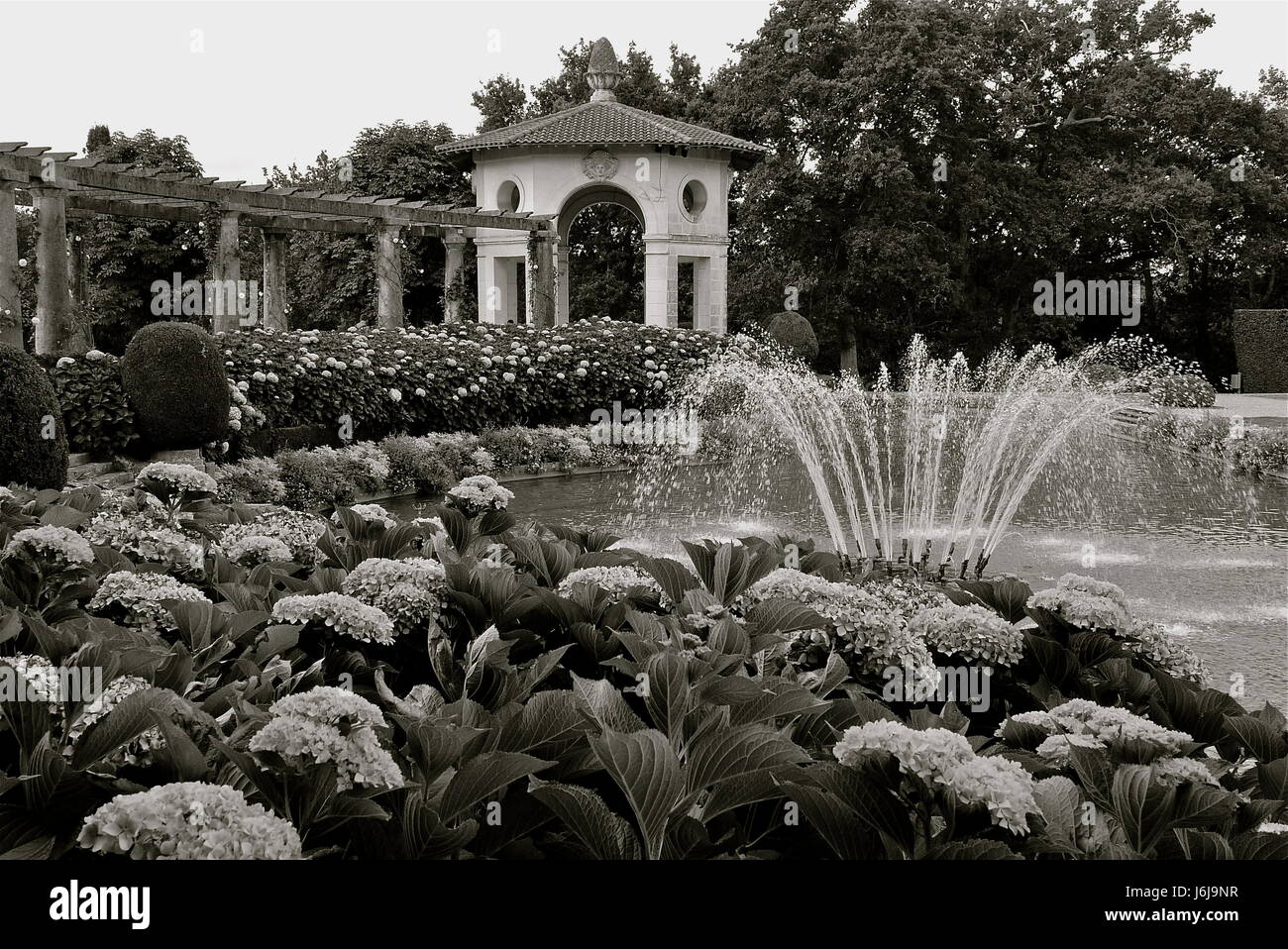 Villa Arnaga, la résidence d'été de dramaturge français Edmond Rostand à Cambo-les-Bains Banque D'Images