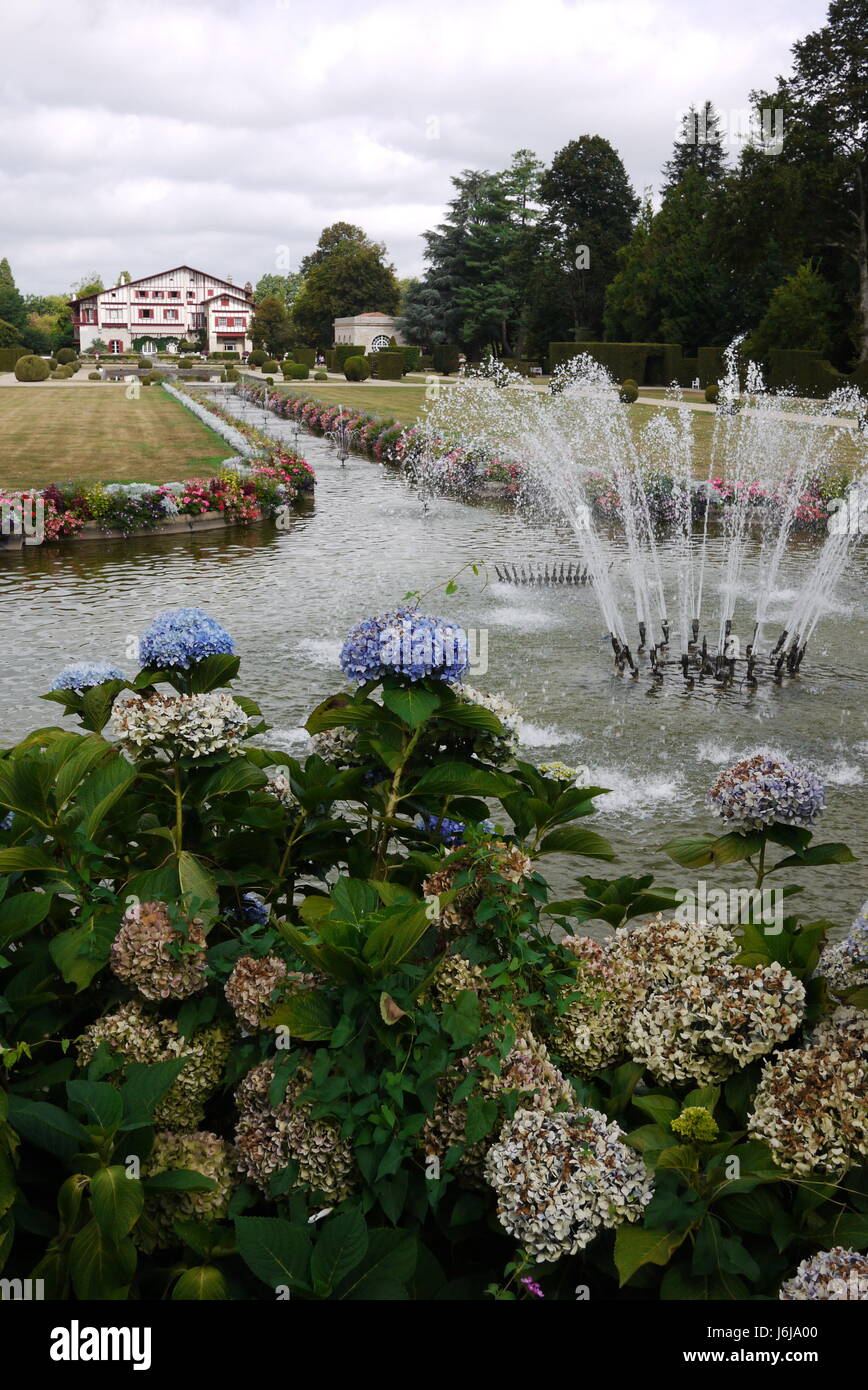 Villa Arnaga, la résidence d'été de dramaturge français Edmond Rostand à Cambo-les-Bains Banque D'Images