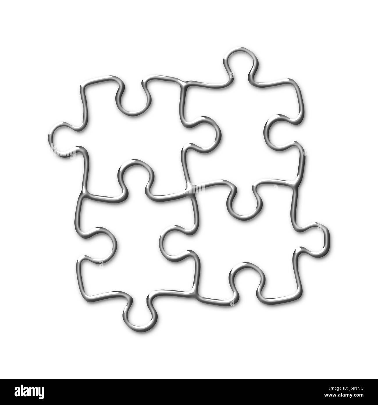 Inscrivez-forme du signal Jigsaw Puzzle Jigsaw Puzzle Piece segment section partie salon Banque D'Images