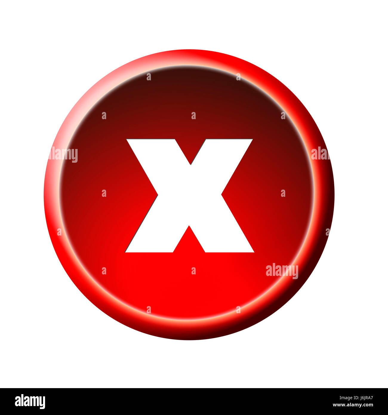 Signal signe attention attention bouton arrêter en option graphique symbolique isolé Banque D'Images