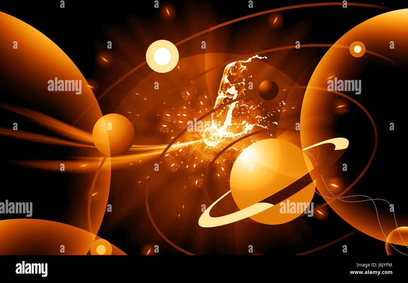 Sciences de la planète terre globe boule orbite mondiale vénus étoile du soir toute l'espace Banque D'Images