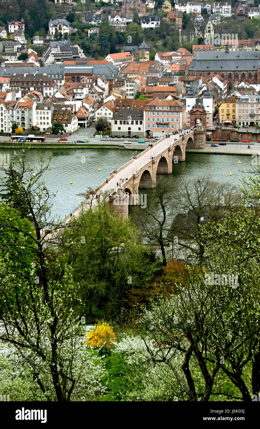 Heidelberg au printemps Banque D'Images