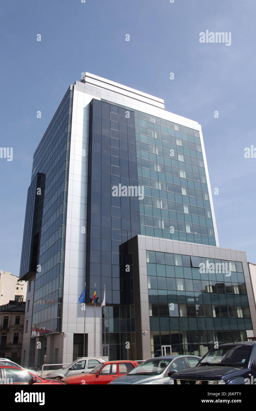 Roumanie - BUCAREST - platine center Banque D'Images
