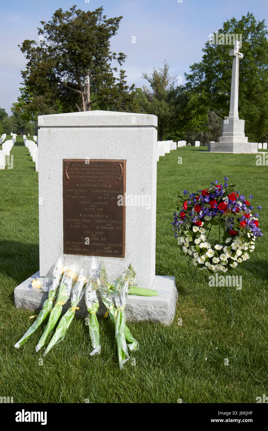 Opération sauvetage iran mession memorial du désert au cimetière d'Arlington Washington DC USA Banque D'Images