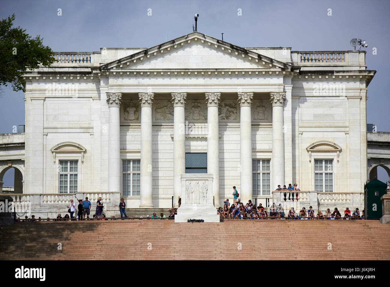 La tombe de l'inconnu le cimetière d'Arlington Washington DC USA Banque D'Images