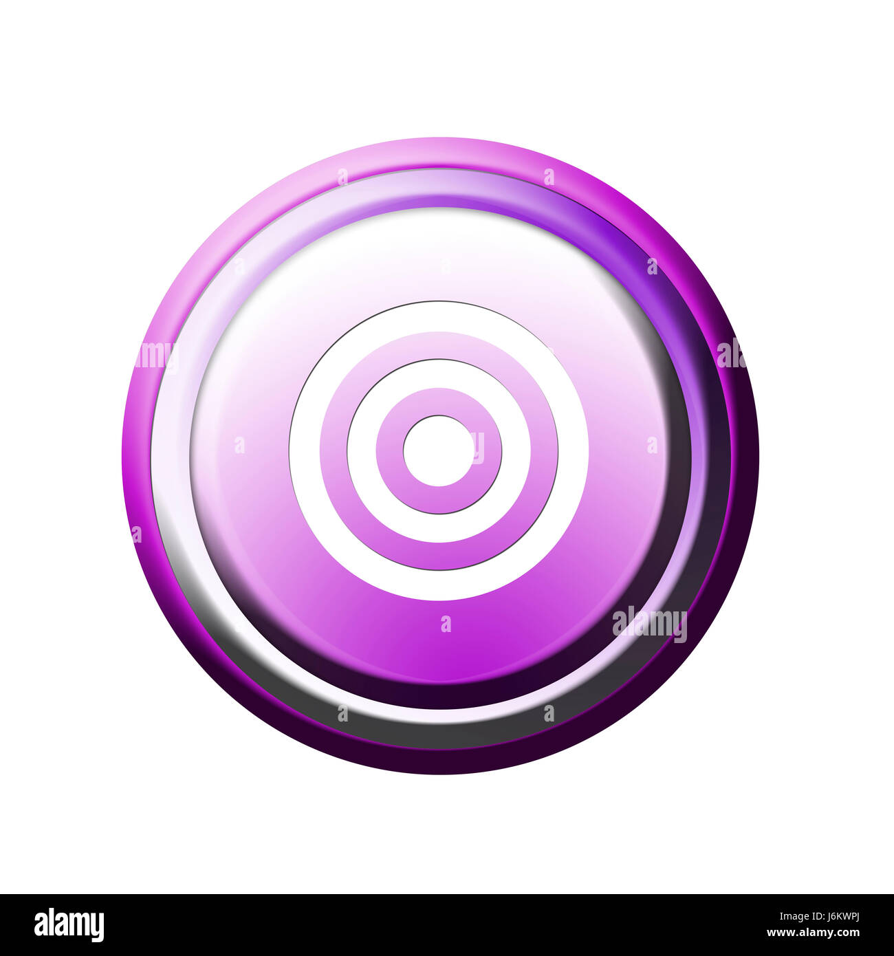 Objectif Objectif bague bouton cercle cercles anneaux isolés cible symbolique en option Banque D'Images