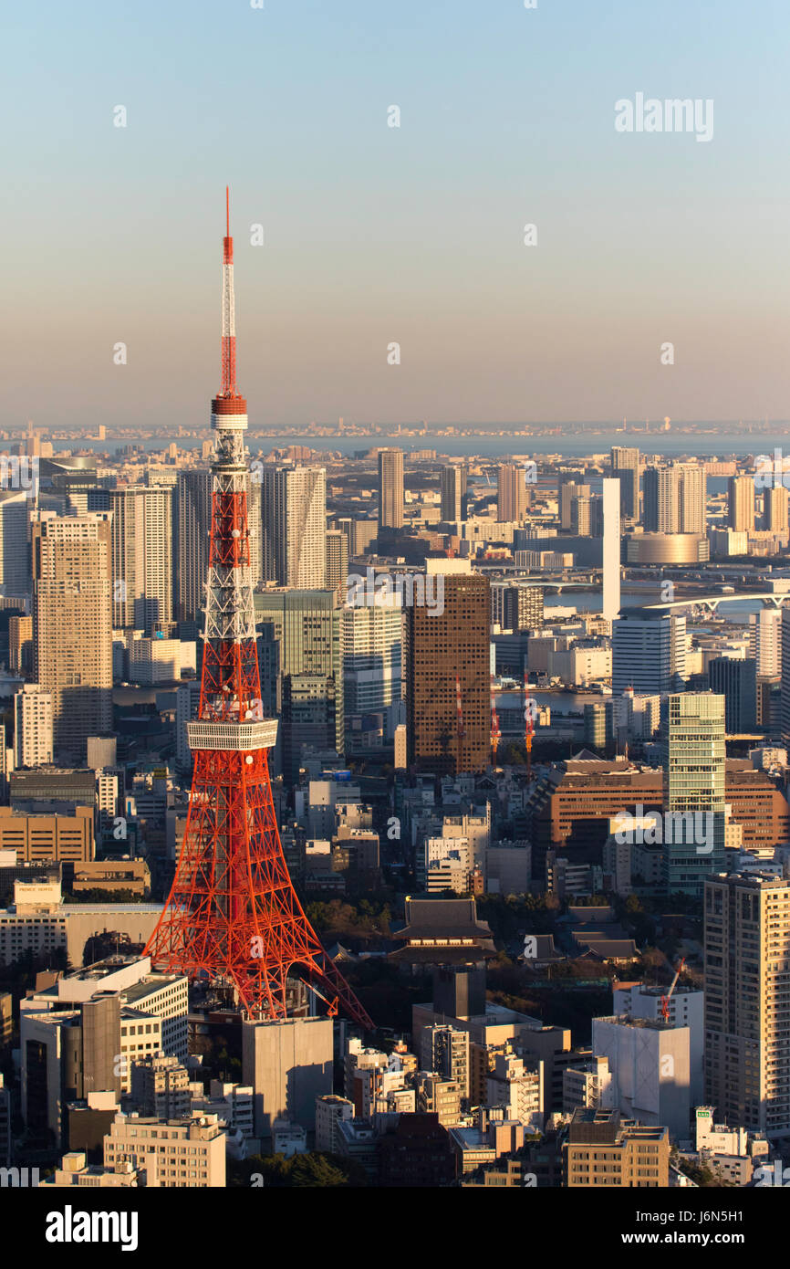 La Tour de Tokyo, le dernier jour de 2016 Banque D'Images