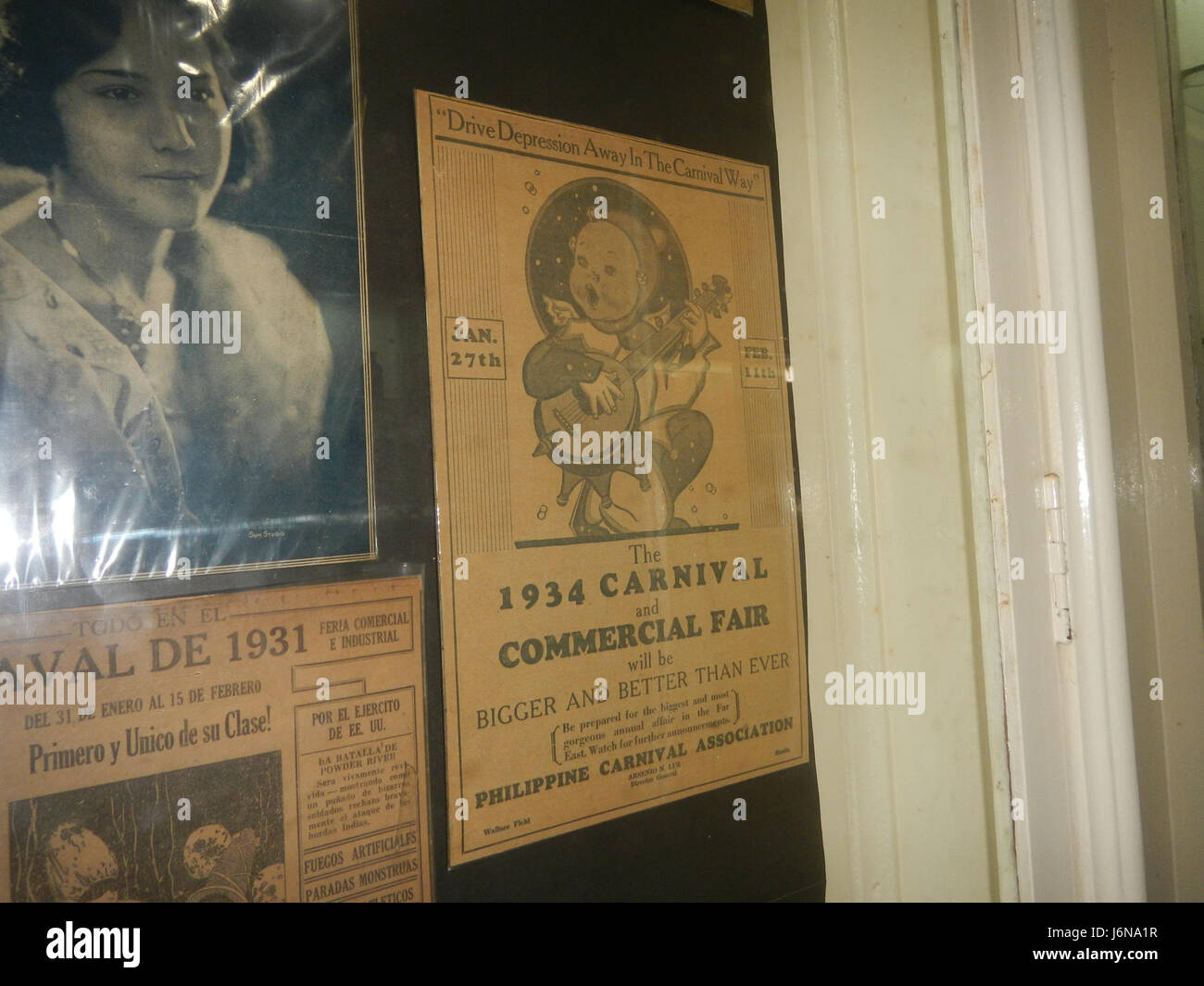 La salle d'exposition du musée Escolta, située à l'Edificio Calvo à Binondo, Manille, accueille des expositions qui explorent l'histoire et la culture des Philippines, en mettant l'accent sur le développement historique de Manilaâ€ ™ pendant la période coloniale espagnole. Banque D'Images