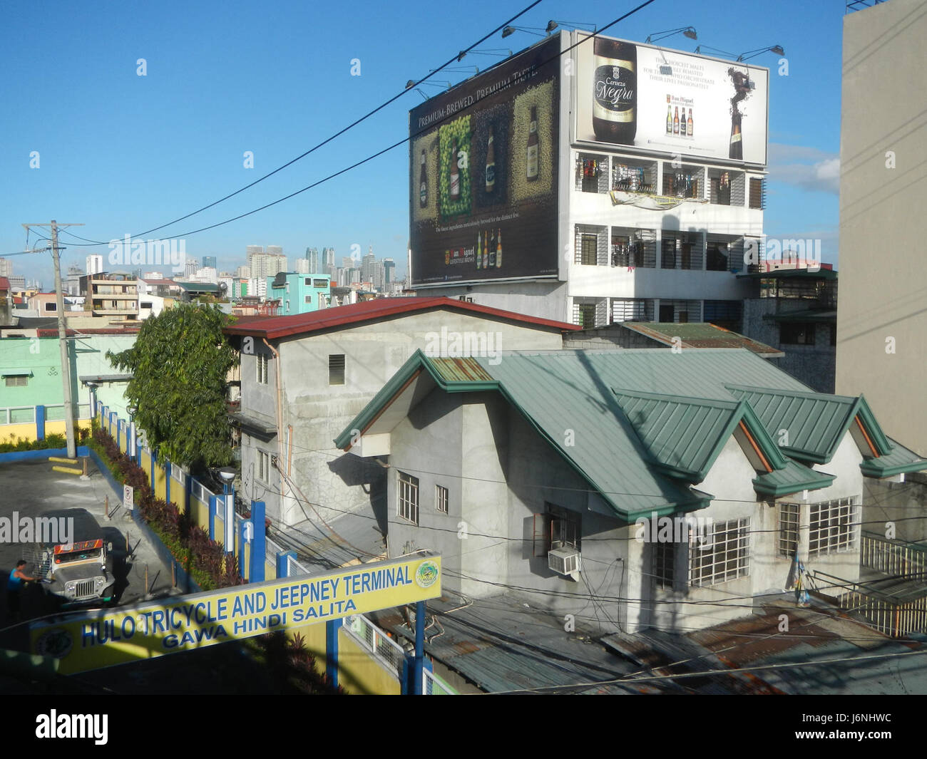 09662 Pont de Mandaluyong City Makati Hulo Mini Parc Rivière Marikina Pasig Channel 04 Banque D'Images