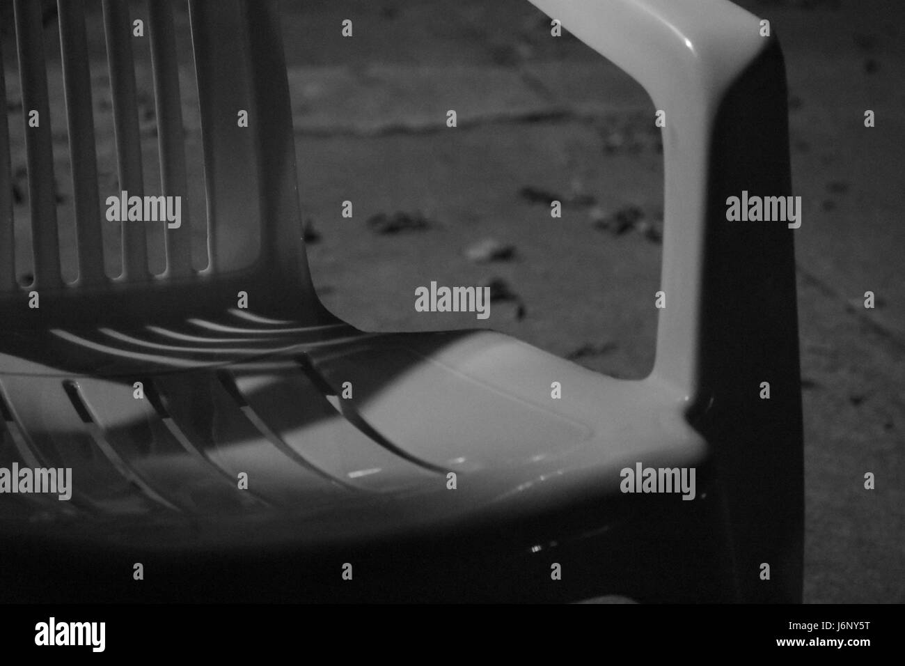 La lumière et les ombres en noir et blanc Banque D'Images