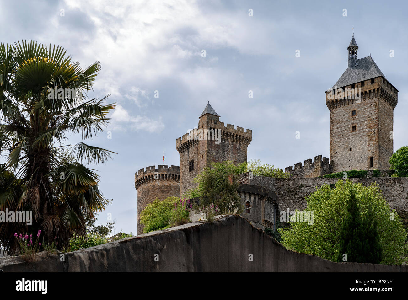 Château français, le château de Foix, Ariège, France, Europe Banque D'Images