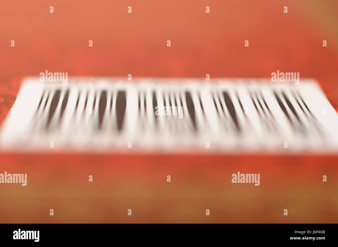 Le code à barres n'est pas nette. Les données du produit. crypté Banque D'Images