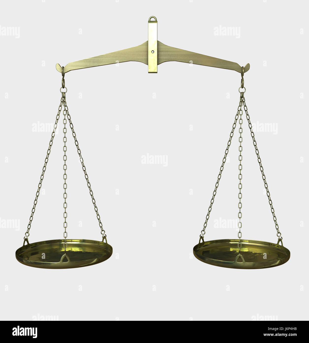 D'une balance à l'équilibre du bilan et de pesage balances laiton métal  Photo Stock - Alamy