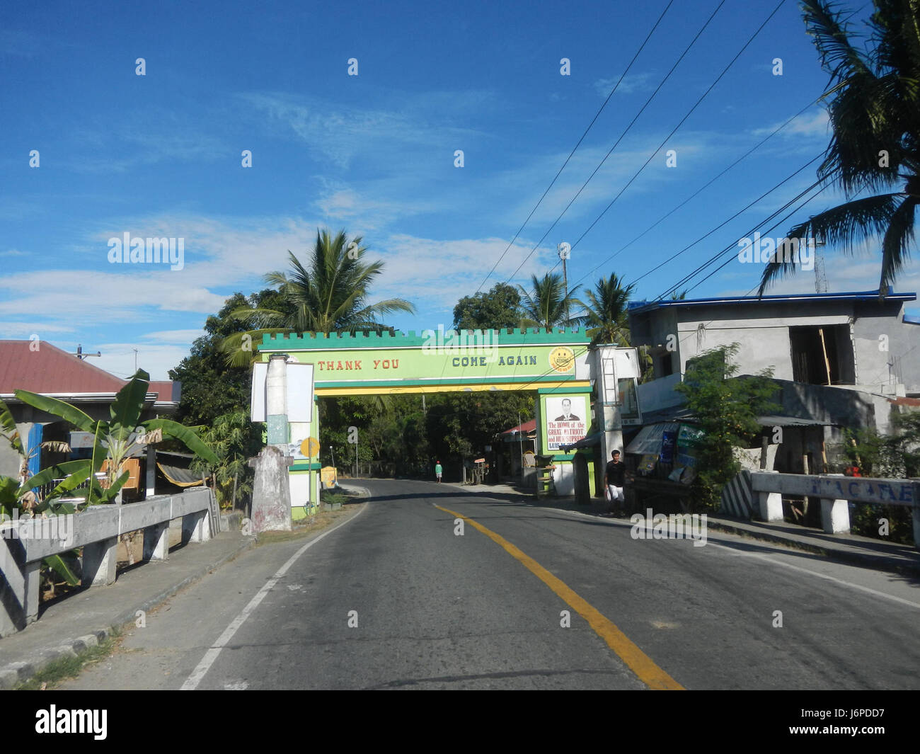 08955 Santa Monica San Isidro San Luis Bonne Routes Réhabilitation Pampanga 03 Banque D'Images