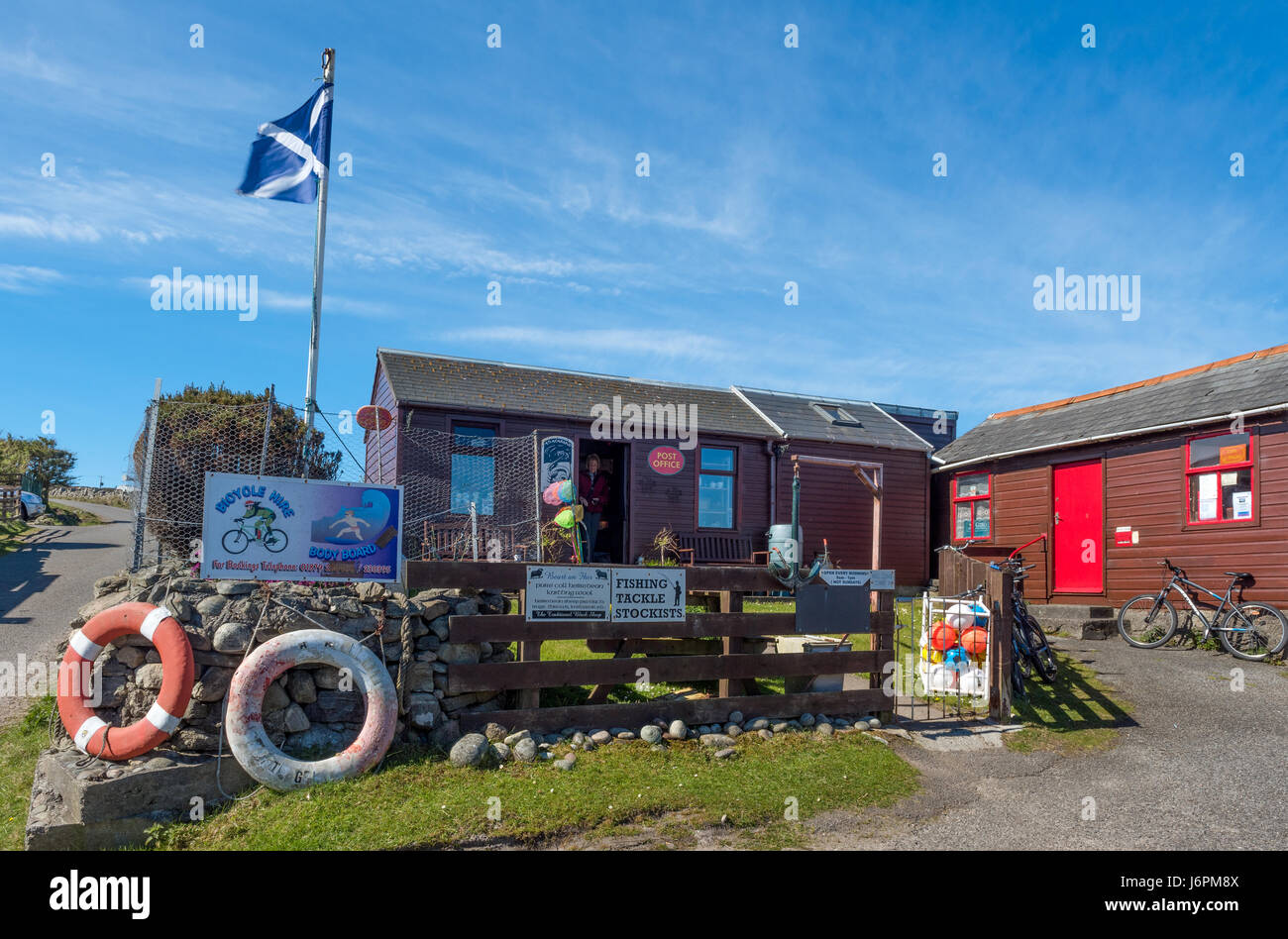 Le bureau de poste à Arinagour sur l'île de Coll Ecosse Banque D'Images