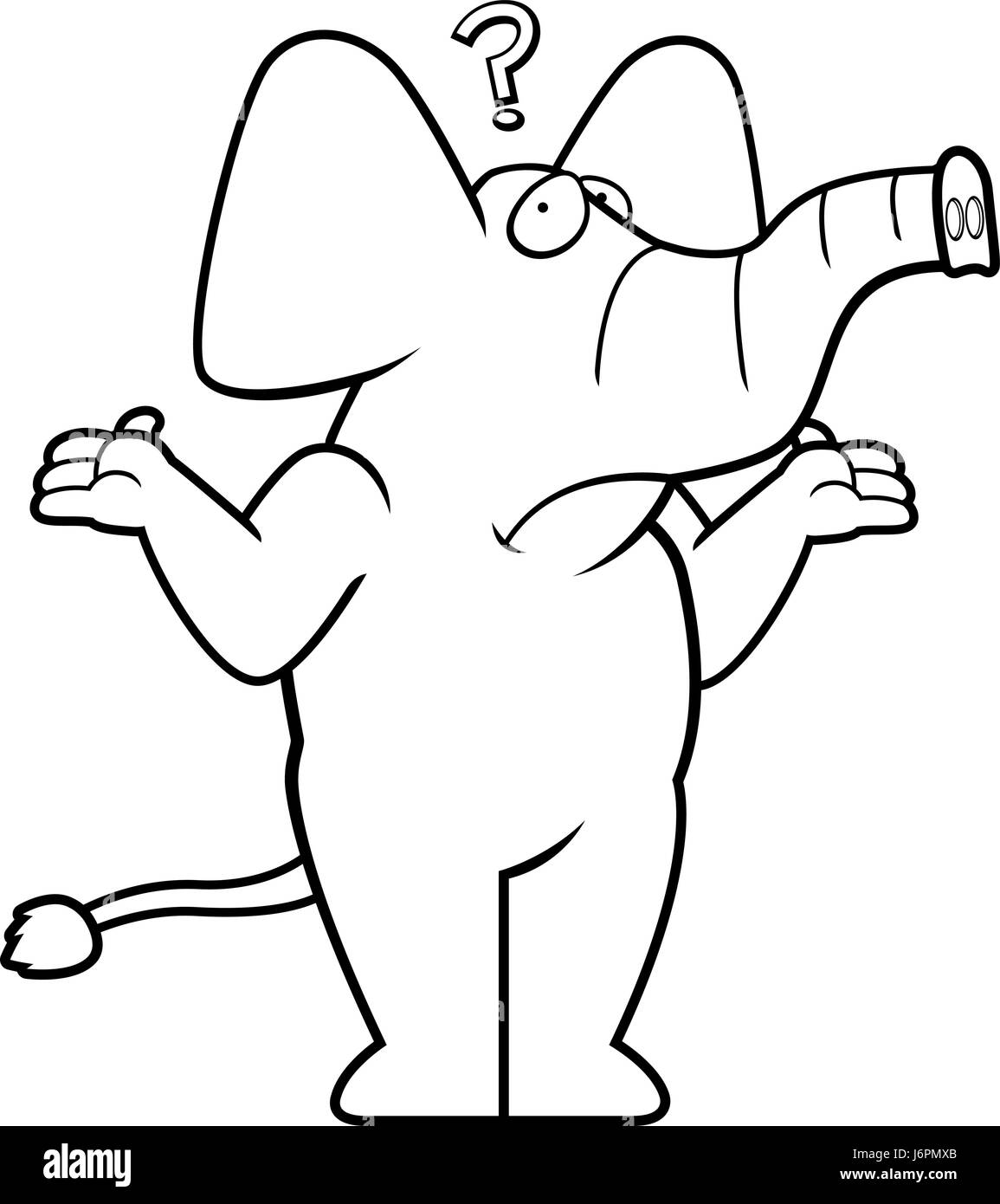 A cartoon elephant Banque d'images noir et blanc - Alamy A cartoon elephant Banque d'images noir et blanc - Alamy