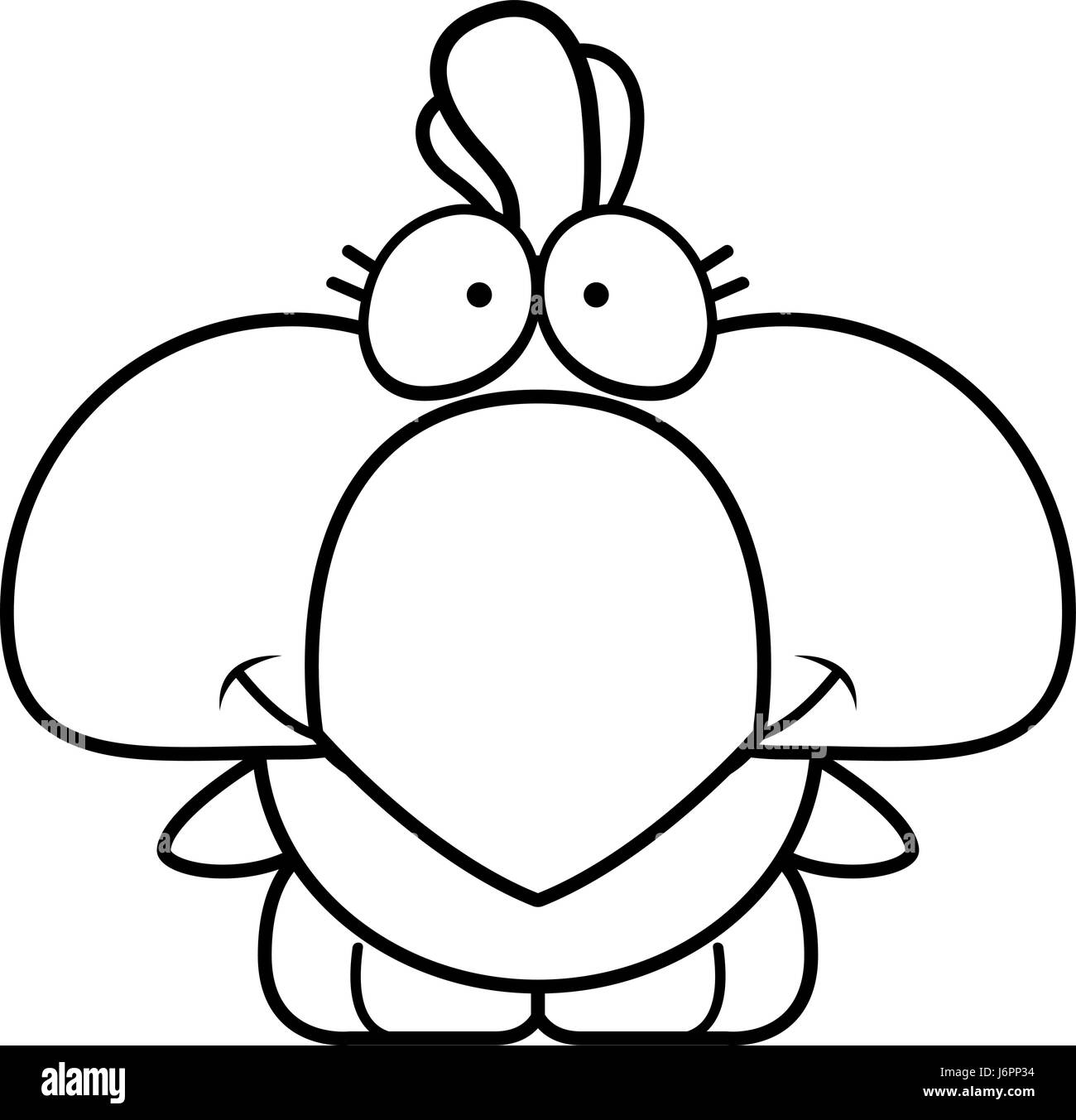 Illustration d'une caricature d'un petit poulet heureux et souriants. Illustration de Vecteur Illustration d'une caricature d'un petit poulet heureux et souriants. Illustration de Vecteur