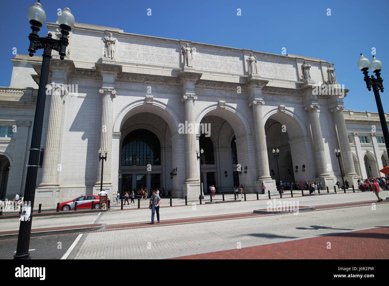 Entrée sud de la gare Union station Washington DC USA Banque D'Images