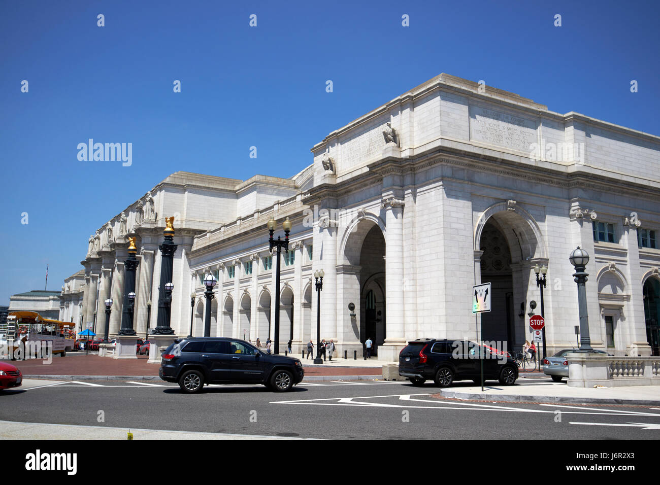 Entrée sud de la gare Union station Washington DC USA Banque D'Images