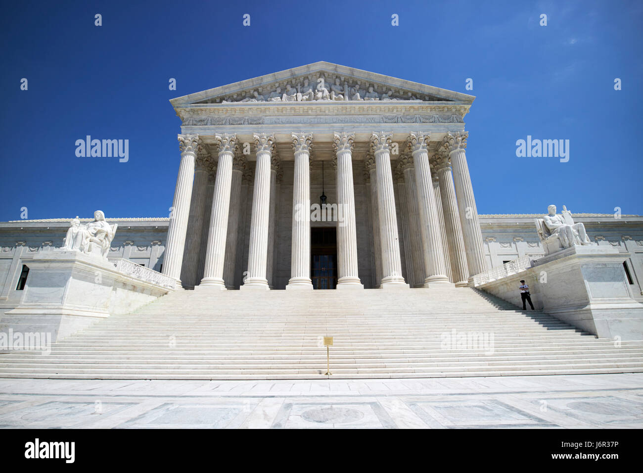Bâtiment de la Cour suprême des États-Unis Washington DC USA Banque D'Images