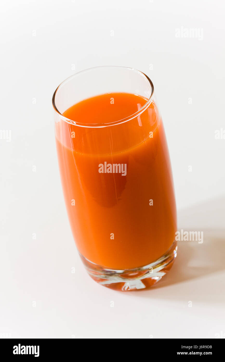 Vitamines Vitamines jus diète végétarienne carotte macro macro close-up admission Banque D'Images