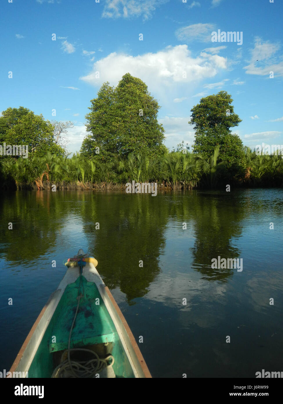 07165 Panasahan Bulakan Malolos Districts Rivière San Nicolas rives 24 Banque D'Images