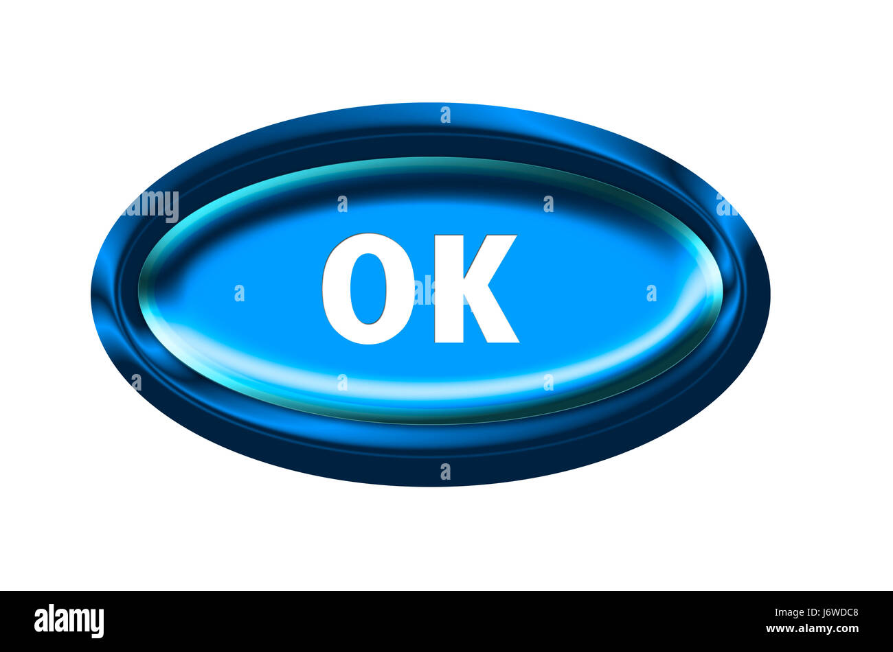 Bouton de commande ok confirmation accusé de reconnaître confirmer oui en Banque D'Images