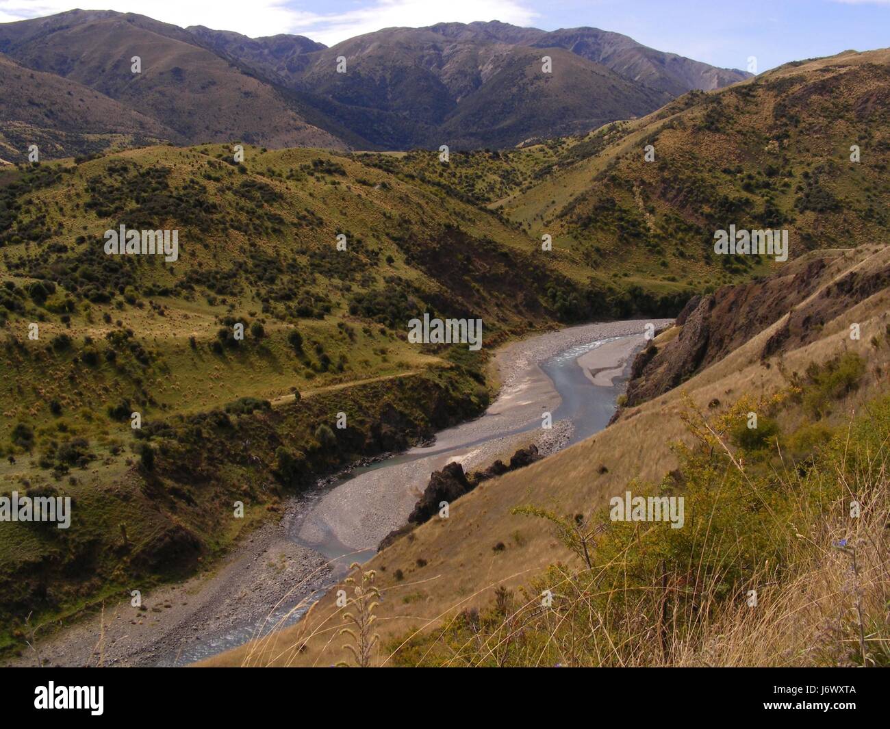 La vallée de la rivière wairau Banque D'Images