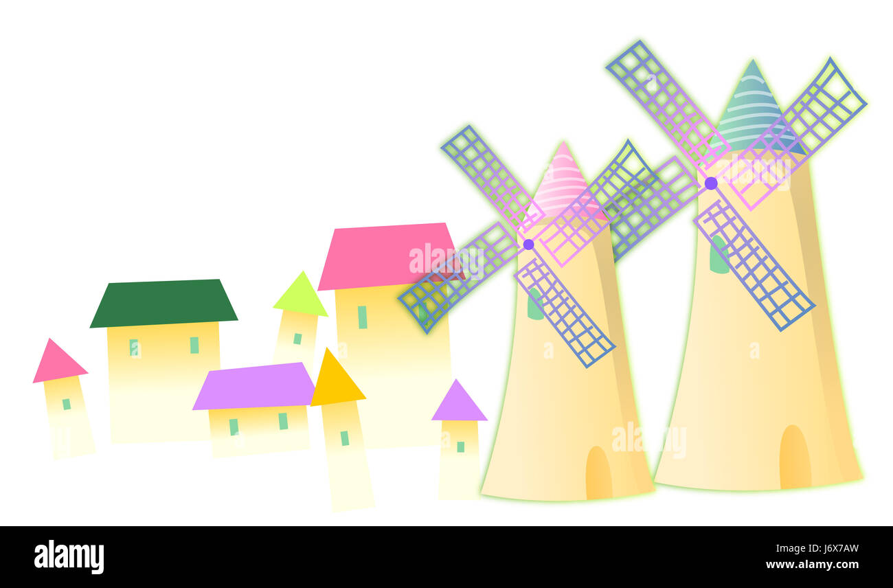 Construction maison construction maison moulin belle beauteously voyage nice construire Banque D'Images