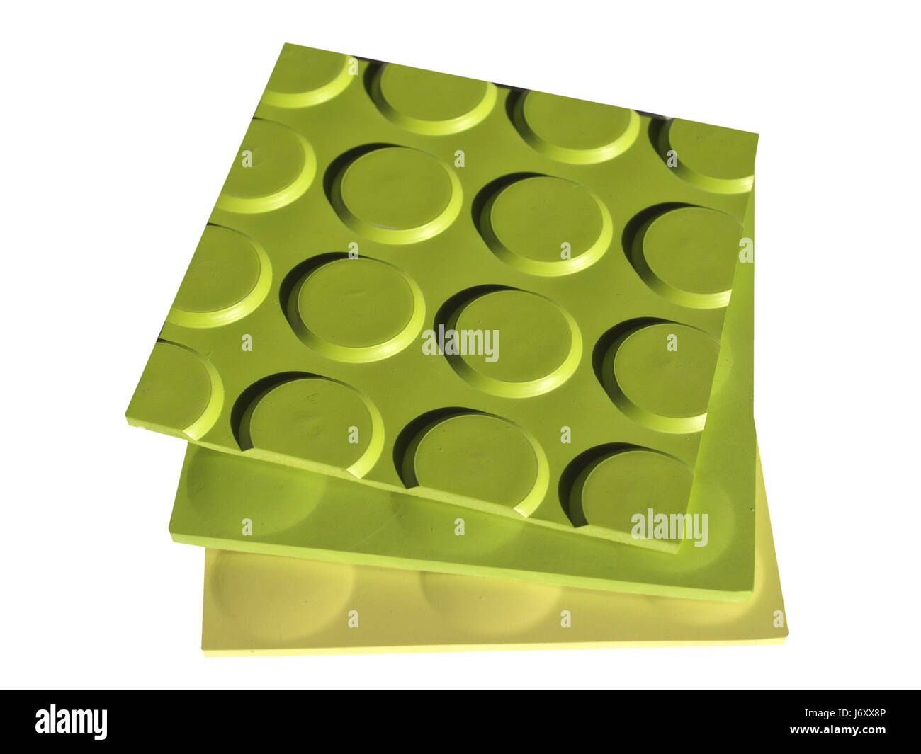 Caoutchouc linoléum carreaux toile fond la construction de marbre bleu vert Banque D'Images
