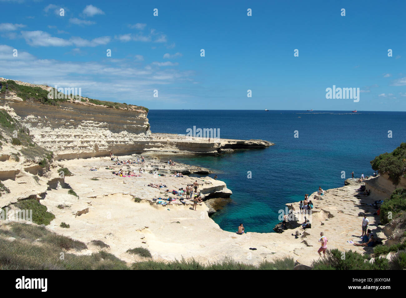 St Peter's Pool, Malte Banque D'Images