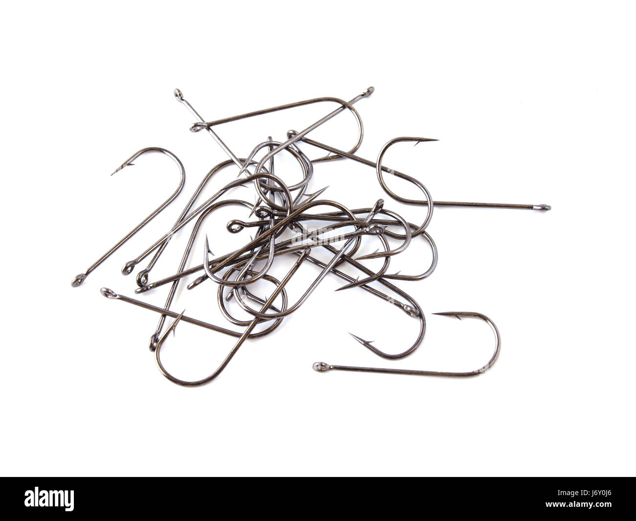 Sport sports de pêche pêcheur poisson isolé crochet macro close-up admission macro Banque D'Images